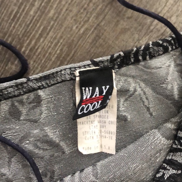 Grey/Black Rose Print Dress - Picture 4 of 4